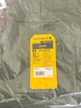 Carhartt Force Pants 34x34 Green Relaxed Fit BN6279-M NWT Workwear